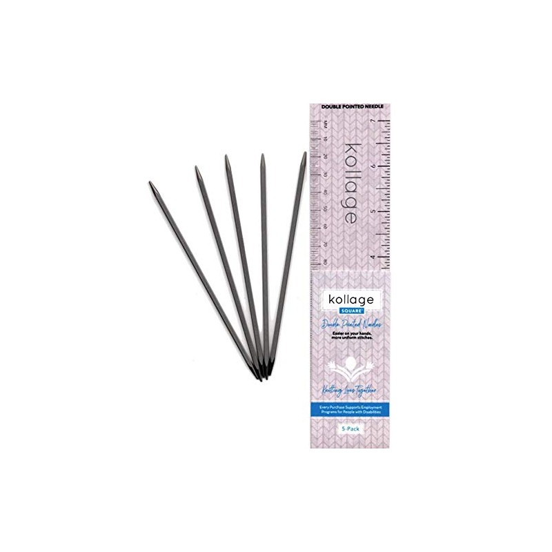 Kollage Square® Double Pointed Needles, 6" / 15 cm, Set