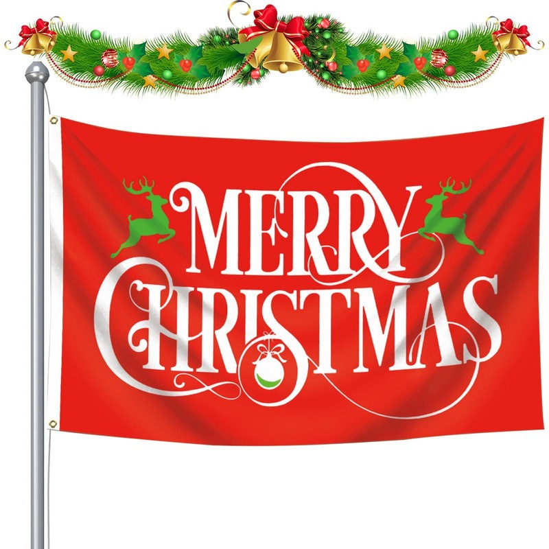 Generic Christmas Garden Flag - Dual-Sided Merry Christmas Flags Decorative,