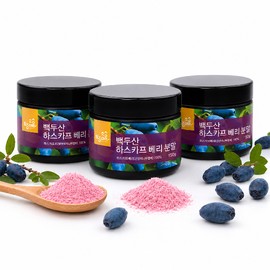 native village [Native Village] Bulk Baekdu Mountain Haskap Berry Powder 150g / [토종마을]대용량 백두산 하스카프 베리 분말 150g X 3개 댕댕이... 없음