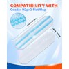 Mop Pads Compatible with Vileda H2prO Flat Mop Replacement Pads,