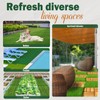 CraftVie Artificial Grass Tiles Outdoor, Turf Squares 12x12 in, Pack