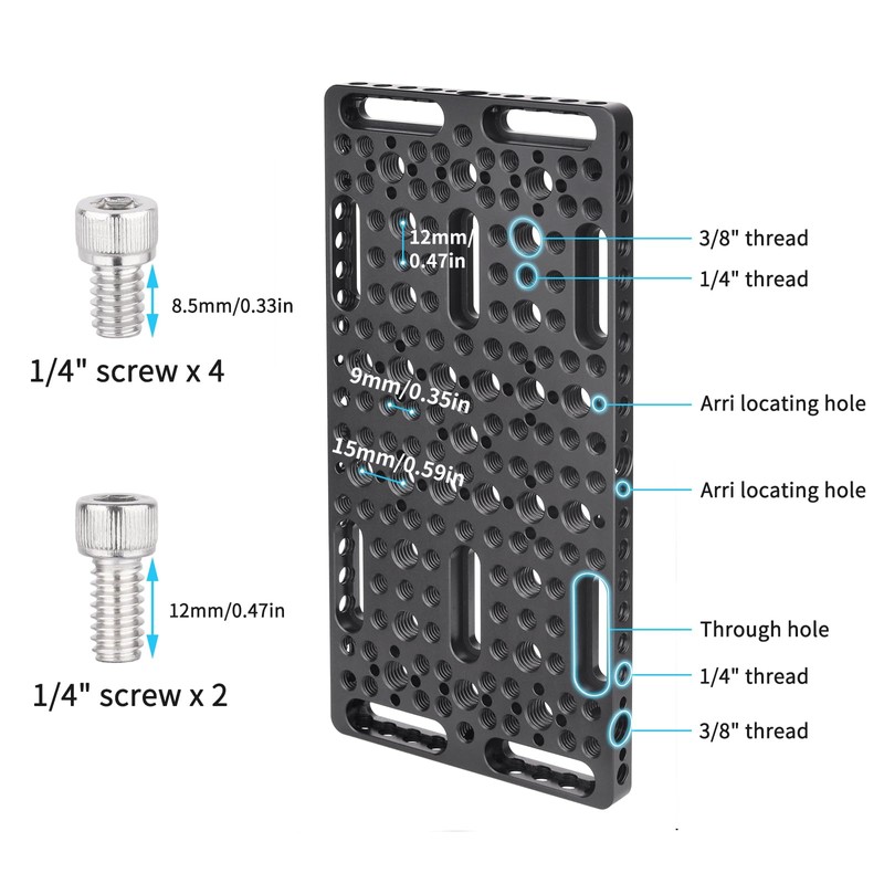 INNOREL Cheese Plate Multipurpose Camera Bracket DIY Tripod Accessory Universal