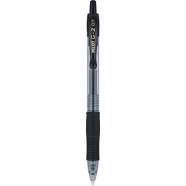 Pilot, G2 Premium Gel Roller Pens, Fine Point 0.7 mm, Black, Pack of 12