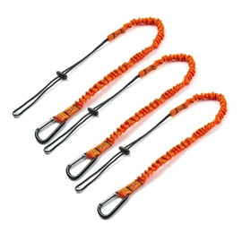Pvcqjkd Tool Lanyard,3 Pcs Lanyard with Carabiner,Shock Absorbing Lanyard Adjustable Lanyard for Work Tools