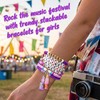 Korea-Pop Merch Pulseras apilables elásticas para mujeres pequeñas fanáticas, regalos