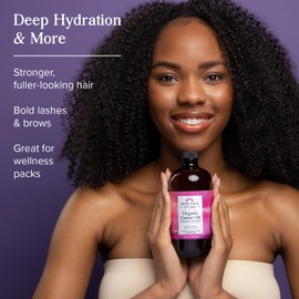 HERITAGE STORE Organic Castor Oil - Glass Bottle - Nourishing Treatment for Hair and Skin - Hair Oil, Eyelash Serum for Eyelashes, Brows, Castor Packs - Cold Pressed, Hexane Free, Vegan 32oz