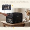 Top-Expandable Pet Carrier with Treat Pet Window,17x11x9.5 Airline Approved