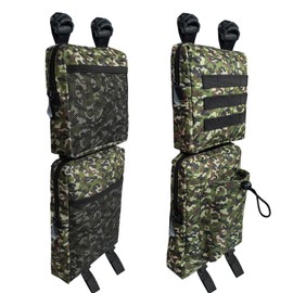 Vanlison 2 Pack ATV Fender Bags, Detachable Saddle Bag ATV Gear Bag Water-resistent Motorcycle Bag Compatible with Sportsman Scrambler TRX FourTrax Outlander Grizzly UTV Storage Bag Camouflage