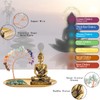 7 Chakra Healing Crystal Tree and Zen Statue Sakyamuni Buddha