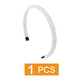 White Headband Glamour Womens Hairband Crystal Bridal Hairbands Wedding Formal Band Headbands Hair Accessory for Girls 2323