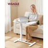 VASAGLE VASAGLE Overbed Table with Wheels, Mobile Standing Computer Desk,