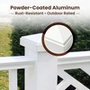 Decorex Hardware 3" x 3" Aluminum Pyramid Post Cap for