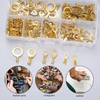 160 Pcs Copper Ring Terminals, M3/M4/M5/M6/M8/M10 Brass Wire Connectors, Open