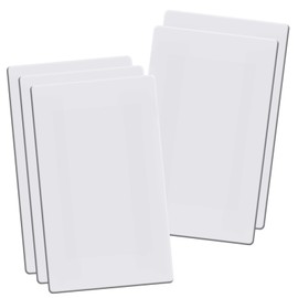 Aadniee Screwless Blank Wall Plates, 1-Gang Child Safe No Device Outlet and Switch Covers, Standard Size 2.92" x 4.68" Hidden Screw Faceplate, Unbreakable Thermoplastic (5 Pack, Gloss White)