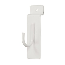 White Display Hook for Slatwall - Pack of 50