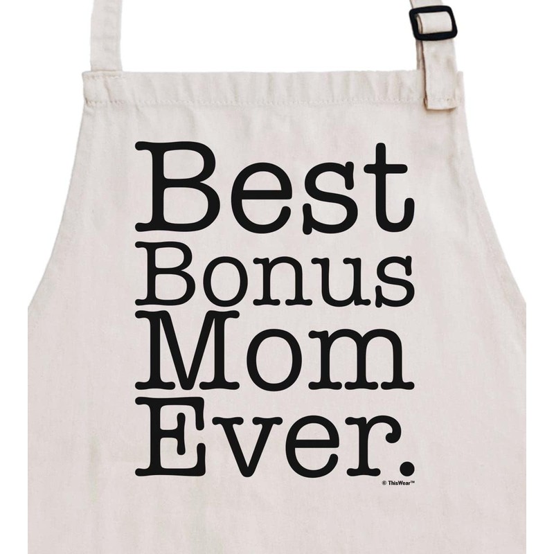 ThisWear Adoptive Mom Gifts For Women Best Bonus-Mom Ever Two