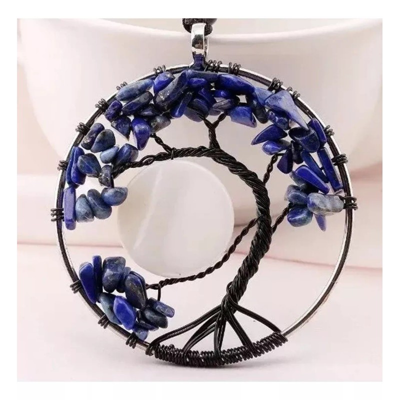 Univero En Línea Collar Dije Árbol De La Vida Chakras