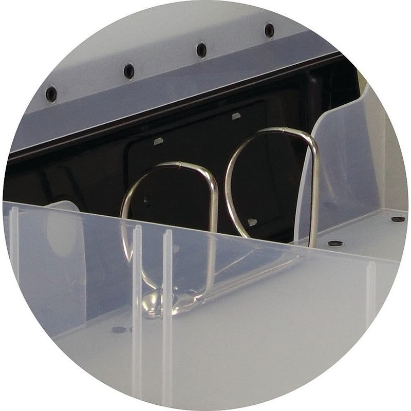 Hermes A4 80mm 2D-Ring Heavy Duty Polypropylene BoxFile - Black