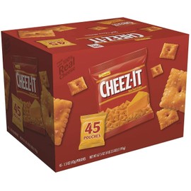 Cheez-it Crackers, Original, 1.5 oz Pack, 45 Packs/Carton