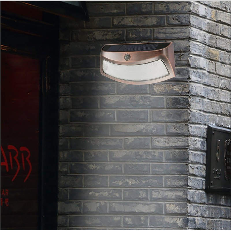 Solar Powered Step Lights (2-Pack) - Elegant Curved Modern Design