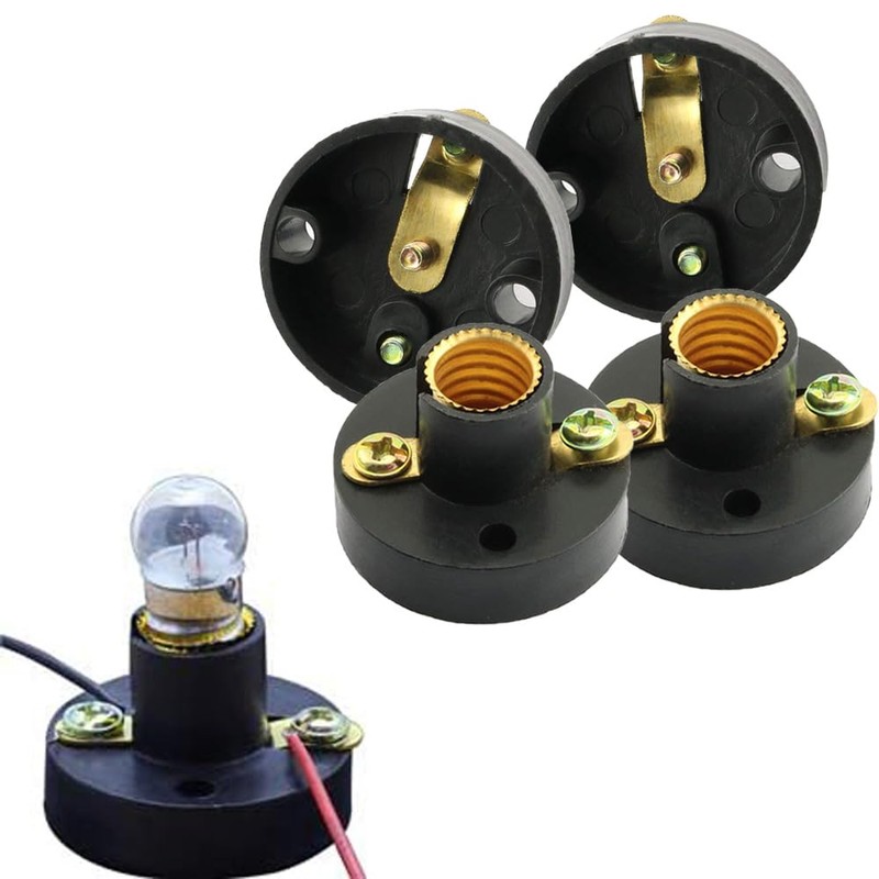 tooloflife 16Pieces, E10 Lamp Socket Set: Screw Base with Bulbs,