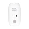 Wireless Mouse Rechargeable DualMode 2.4G Ergonomic Mute Optical Computer Accessories(White