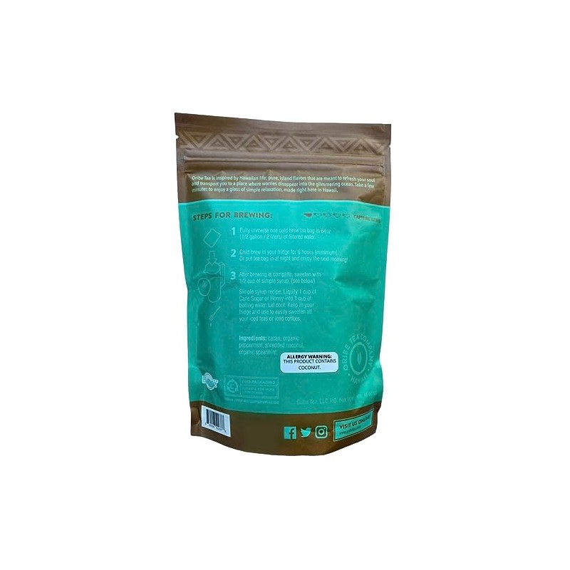 Oribe Tea Co. Hawaii Cold Brew Iced Tea (Cacao Peppermint)