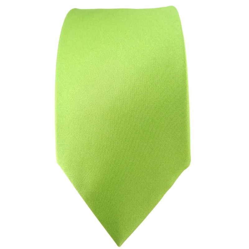 TigerTie Fashionable Satin Silk Tie in Various Colours Plain Tie
