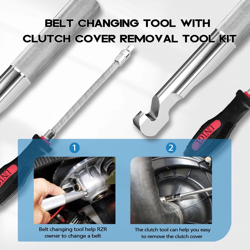 UNIGT Aluminum Alloy Belt Changing Tool for Polaris RZR, Easy