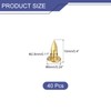 QUARKZMAN Pack of 40 Brass Nails 2.8 mm x 10