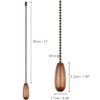 Dotlite Ceiling Fan Pull Chain Set, 2Pieces Wooden Decorative Pendant