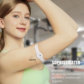 Divoti CGM Continuous Glucose Monitor Sensor Cover Armband Compatible with Freestyle Libre 3, Trim-to-fit Adjustability - Baby Pink