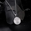 murtoo Tree of Life Necklace for Men, Silver Carved Tree