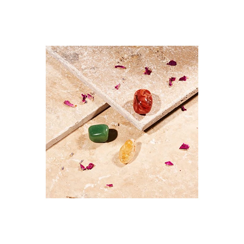 Natural "Crystals for Good Luck" Tumble Stone Set Reiki Charged