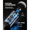 KAUGIC Shaving Brush with Bowl, Synthetic Bristles, Fast Spin-Drying, IPx6