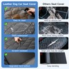 Dog Car Seat Cover Waterproof Vegan Leather, Scratchproof, Hard Bottom