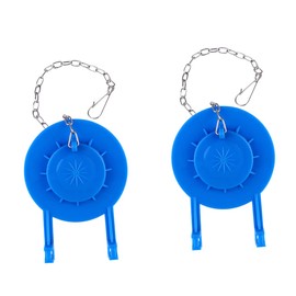 ORFOFE 2pcs PVC Toilet Flapper Replacement Leak Resistant Bowl Seal for Bathroom Tanks Easy Tool Installation Smooth Polished Surface Water Saving Accessory