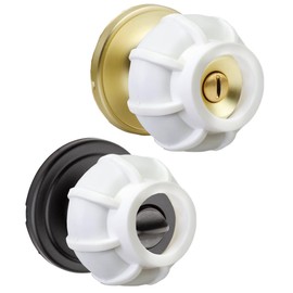 Enjoy Cover |Door Handle Grip Doorstop Knob Stopper Cover, Set of 2 Door Knob Grips for Arthritis & Seniors,Universal Size Wall Protector (White)