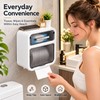 Wall-Mounted Toilet Paper Holder with Drawer – No-Drill Waterproof Tissue