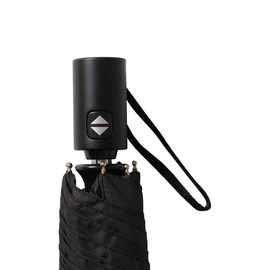 THRASHER FLAME Automatic Open and Close Folding Umbrella, Black, 22.8 inches (58 cm), Fire Pattern