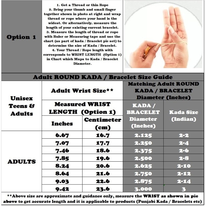 925 Sterling Silver Punjabi/Sikh Designer Men Kada #18 (Silver, 3.0