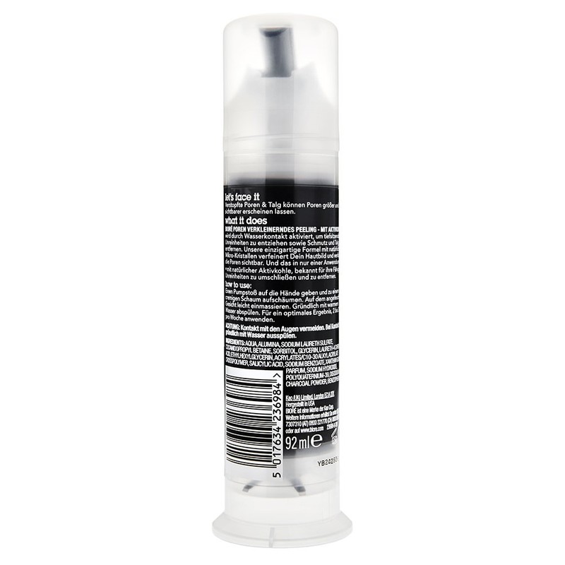 Bioré Pore Verkleinerndes with Active Carbon 92 ml Pores Verkleinerndes Scrub