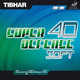 Tibhar Belag Super Defense 40 Soft, black, 1,6 mm