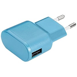 Aiino 1 A Wall Charger USB Power Supply Charger Plug 1 USB Port - Blue