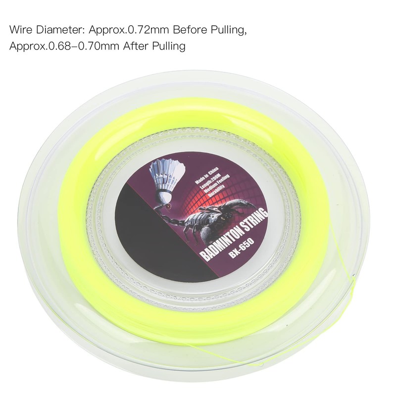 Leapiture 0.72mm 200m Badminton Racket String Reel Professional Tennis Racket