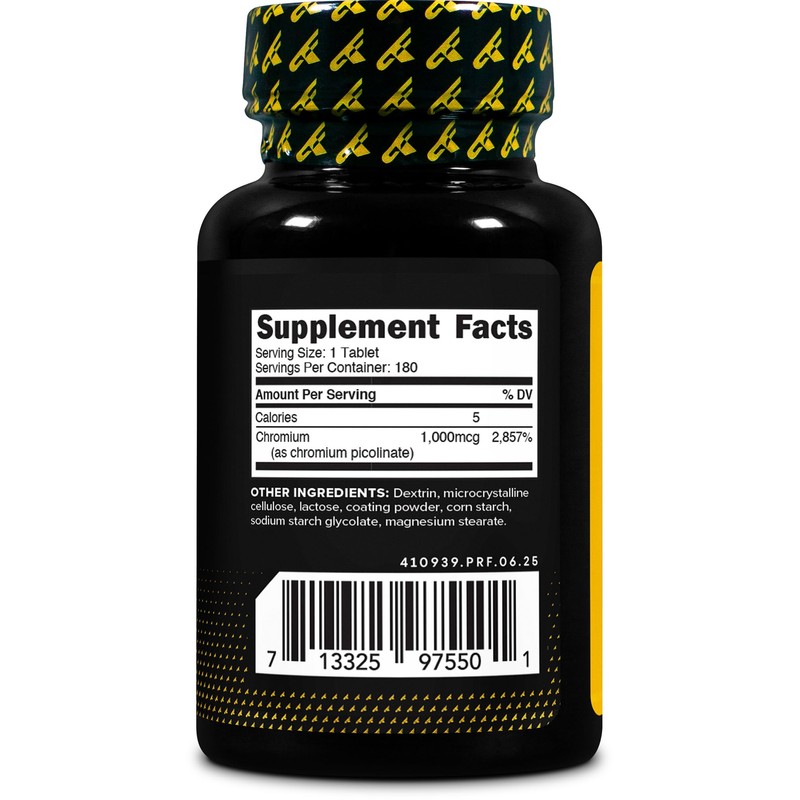 PrimaForce Chromium Picolinate 1000mcg, 180 Tablets