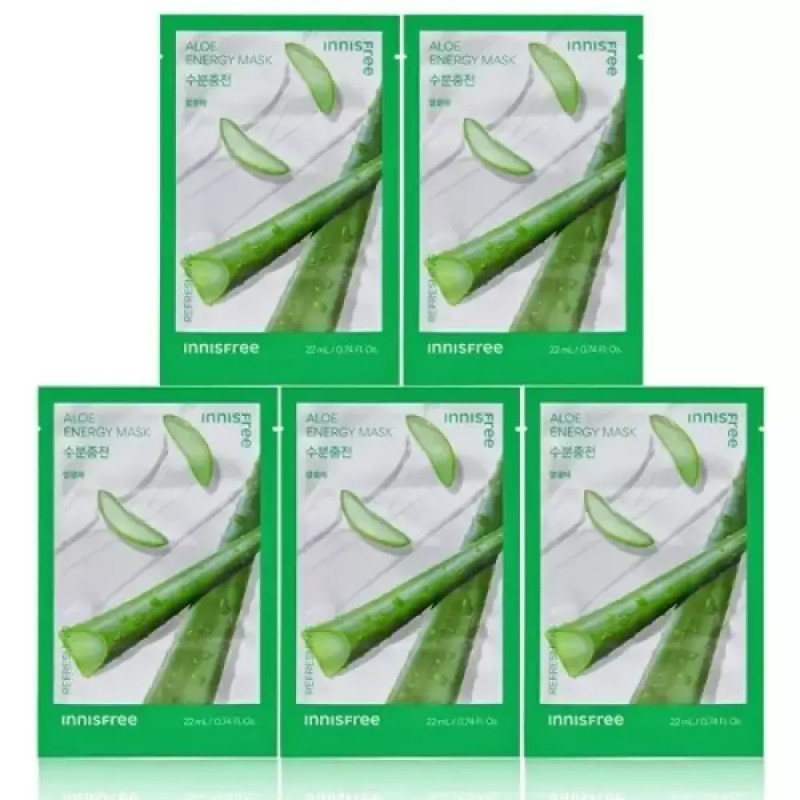 Innisfree 이니스프리 에너지 마스크 알로에 5개 Innisfree Energy Mask Aloe