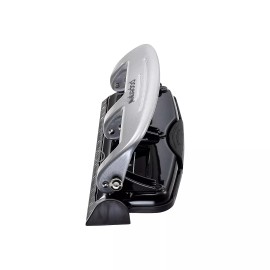 Bostitch EZ Squeeze 3-Hole Paper Puncher Black Grey 50% Easier to Hole Punch