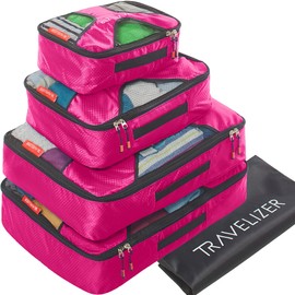 Travelizer - Travel Packing Cubes 5 pcs Luggage Organizer Set for Bag & Suitcase
