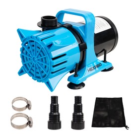 Hexago 1800GPH Submersible Water Pump, 100W Water Pond Pump with Barrier Bag, 33FT Power Cord, 13FT Lift Quiet Water Garden Pumps for Pond, Waterfall, Fountains, Fish Tank and Hydroponic, UL Listed